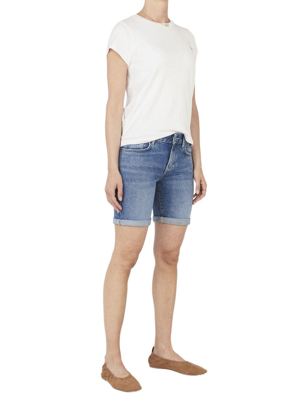 Pepe Jeans Jeansshorts FITTED SHORT MW POPPY aus Baumwollmix