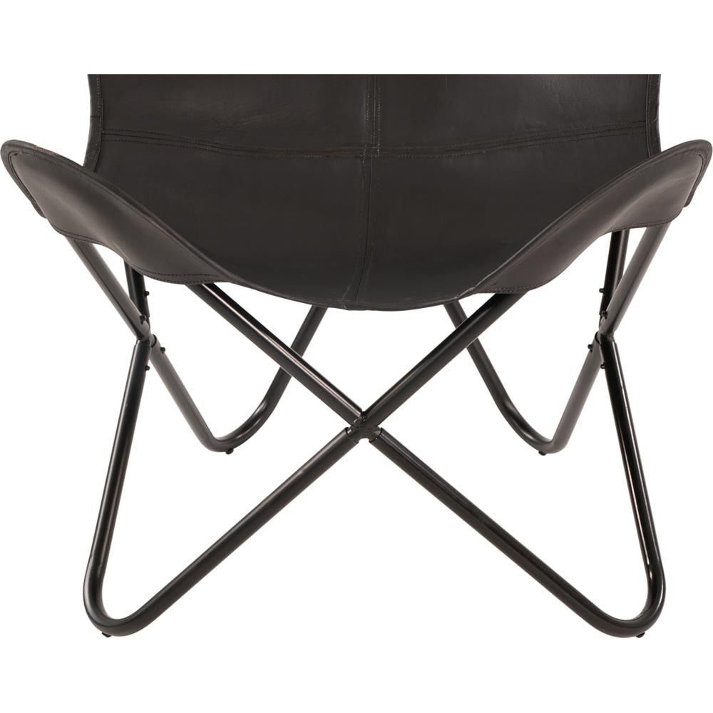 Lesli Living Klappstuhl Butterfly Chair BUFFALO BLACK – Schmetterlingsstuhl Leder
