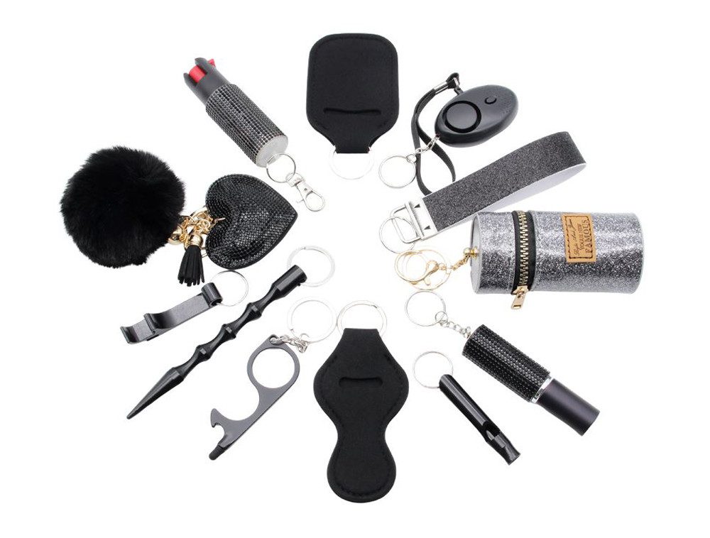 KH Security Schutzengel Set (Pfefferspray, Pfeife usw) Überfallmelder (nützliche Artikel für Ihren Selbstschutz)