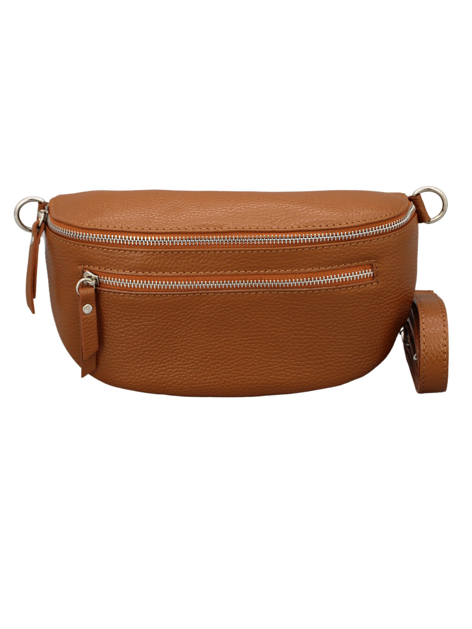 Schultertasche Lucia Damen Leder-Bauchtasche – Echtleder, Made in Italy