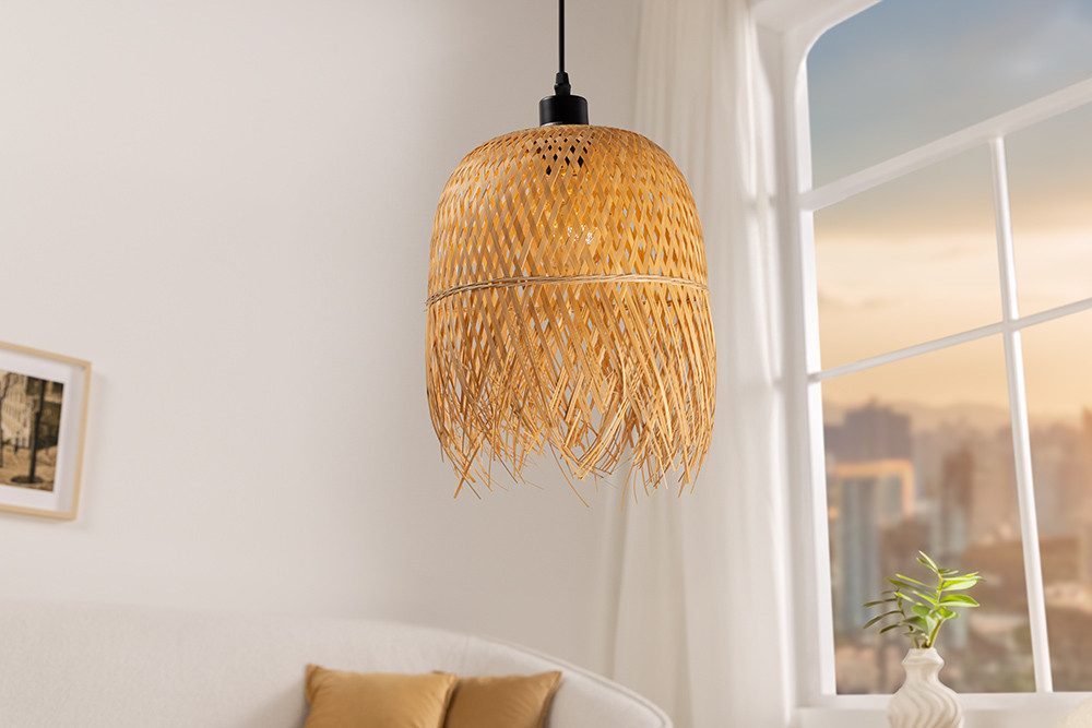 riess-ambiente Hängeleuchte ORGANIC LIVING 30cm natur günstig online kaufen