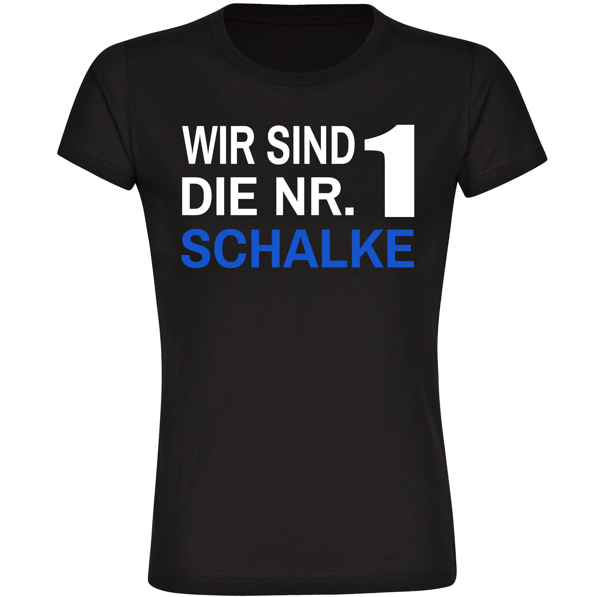 multifanshop T-Shirt Damen Schalke - Wir sind die Nr. 1 - Frauen