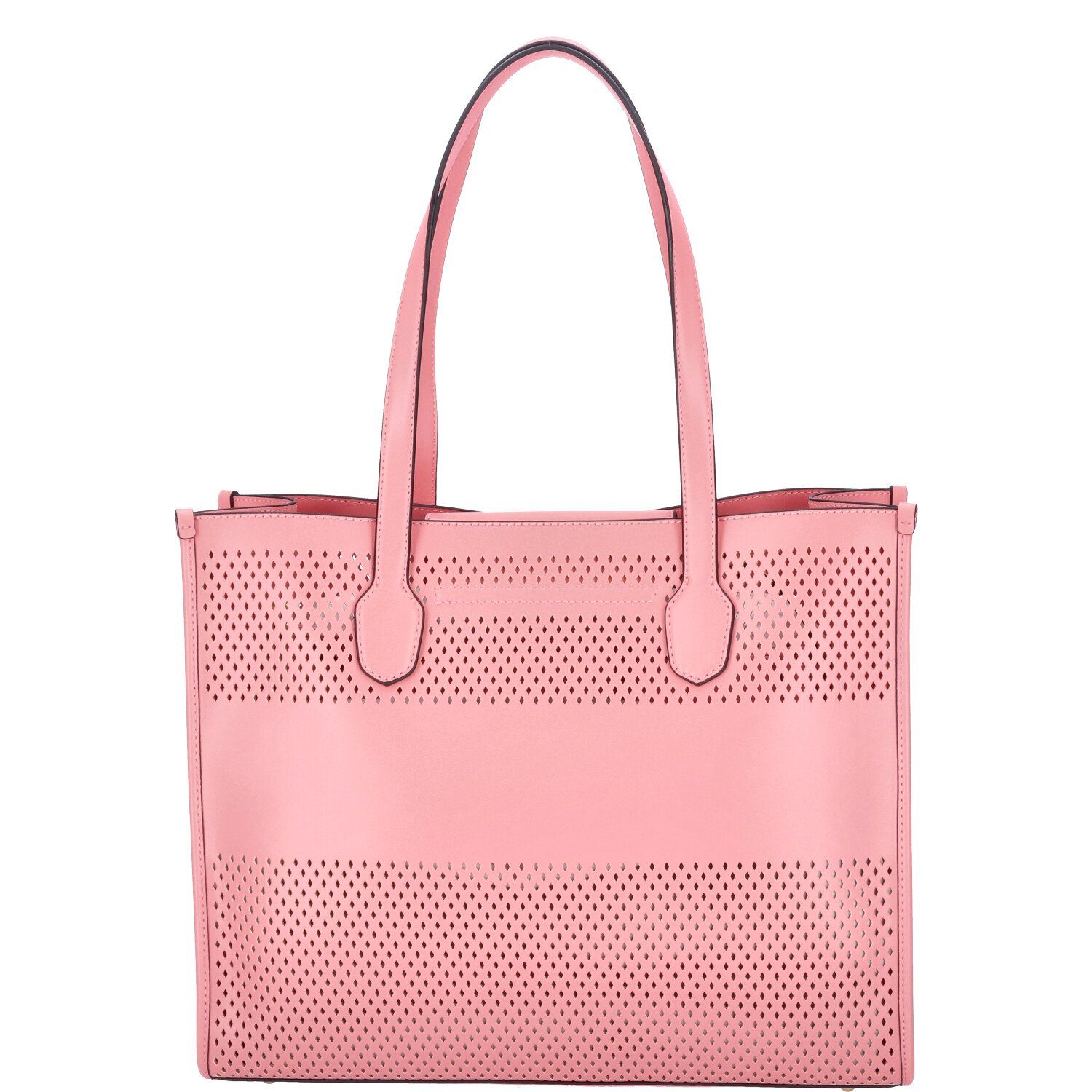 Guess Umhängetasche GUESS Damen Shopper Katey Perf pink (1, 1-tlg., 1)