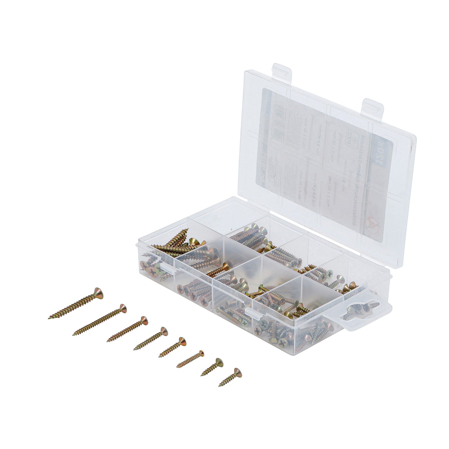 BGS technic Schrauben-Set BGS TECHNIC Mehrzweckschrauben-Sortiment, Kreuzschlitz PZ2, 120 Stück