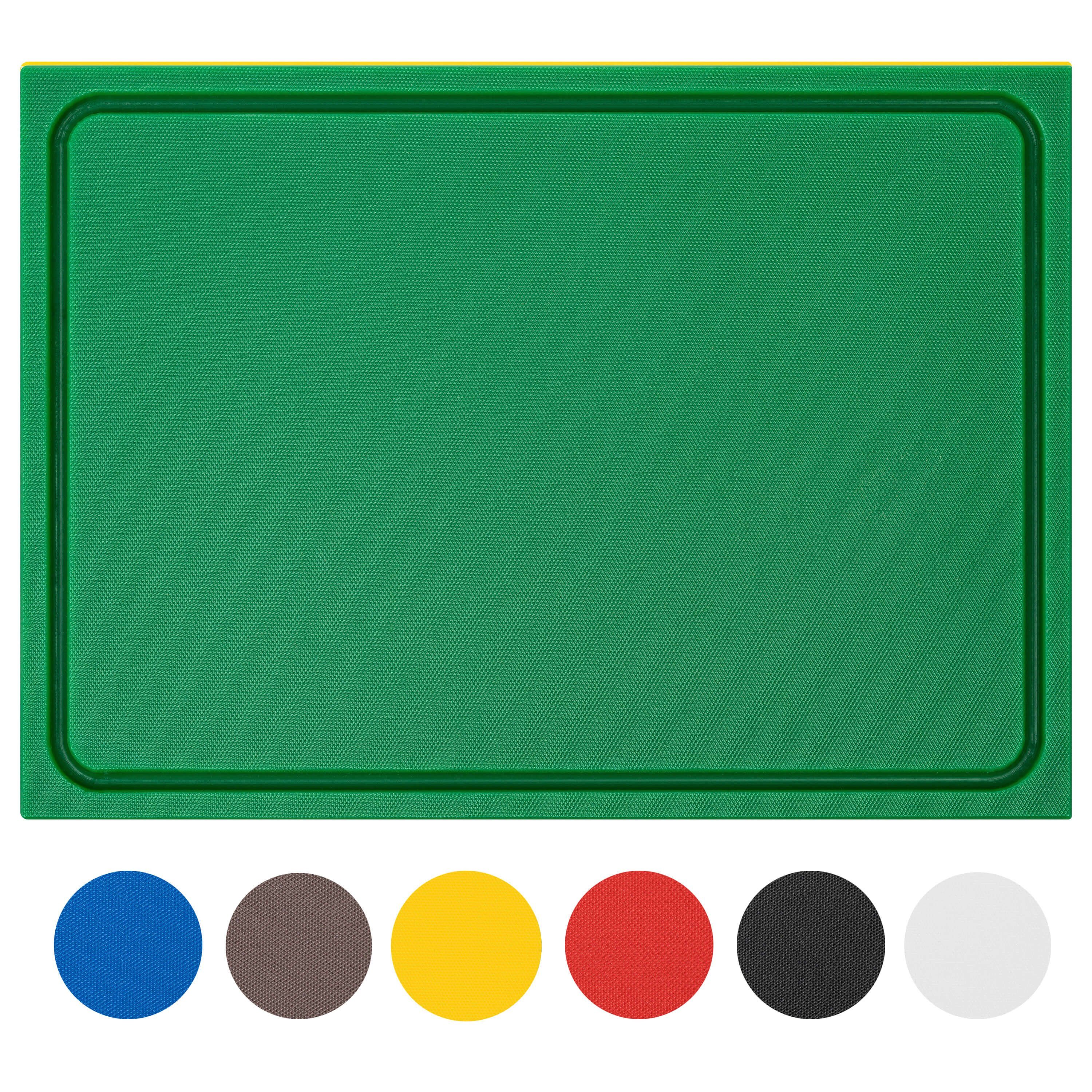 Morleos Schneidebrett Schneidebrett mit Saftrille aus HDPE 500 Kunststoff, Kunststoff, (1-St., Schneidebrett), HDPE500 Kunststoffbrett, mit Saftrille, extra dick