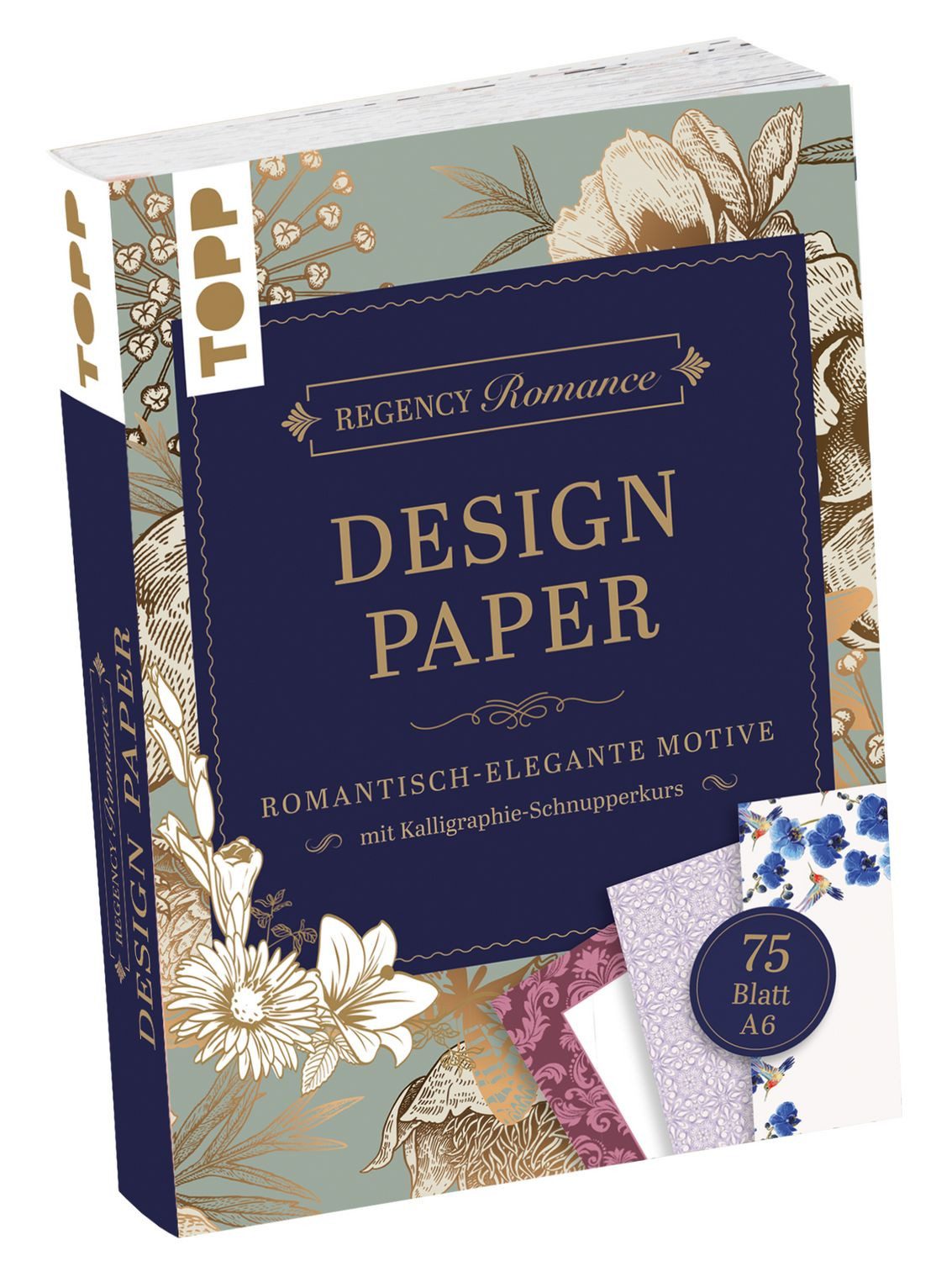 frechverlag Briefumschlag Regency Romance Design Paper Block A6