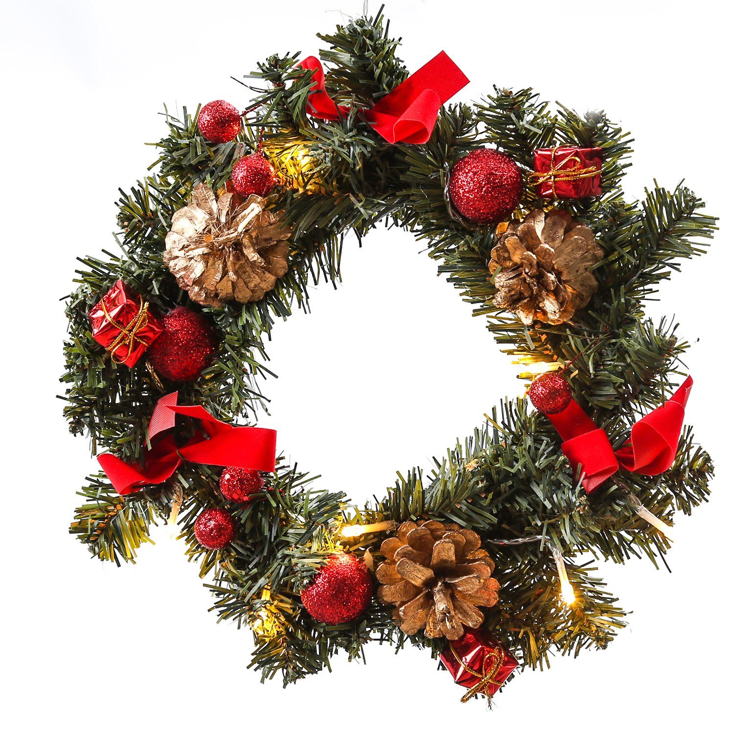 MARELIDA Dekokranz LED Tannenkranz Türkranz Weihnachtskranz günstig online kaufen