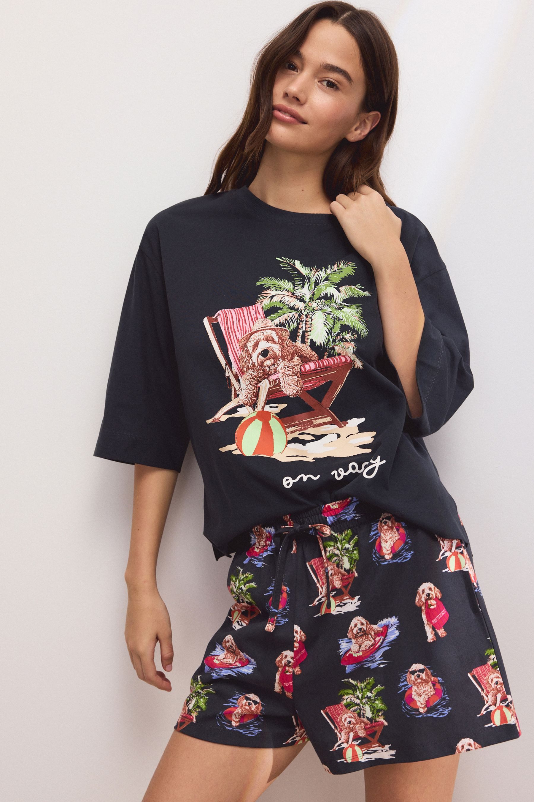 Next Pyjama Kurzer Pyjama, Set (2 tlg)