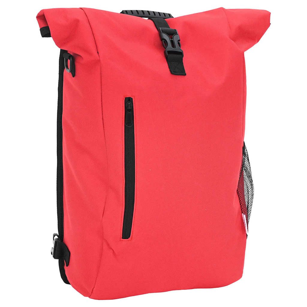 vidaXL Fahrradsattel Fahrradtasche Rot 31 x 13 x 58 cm Polyester (1-tlg)