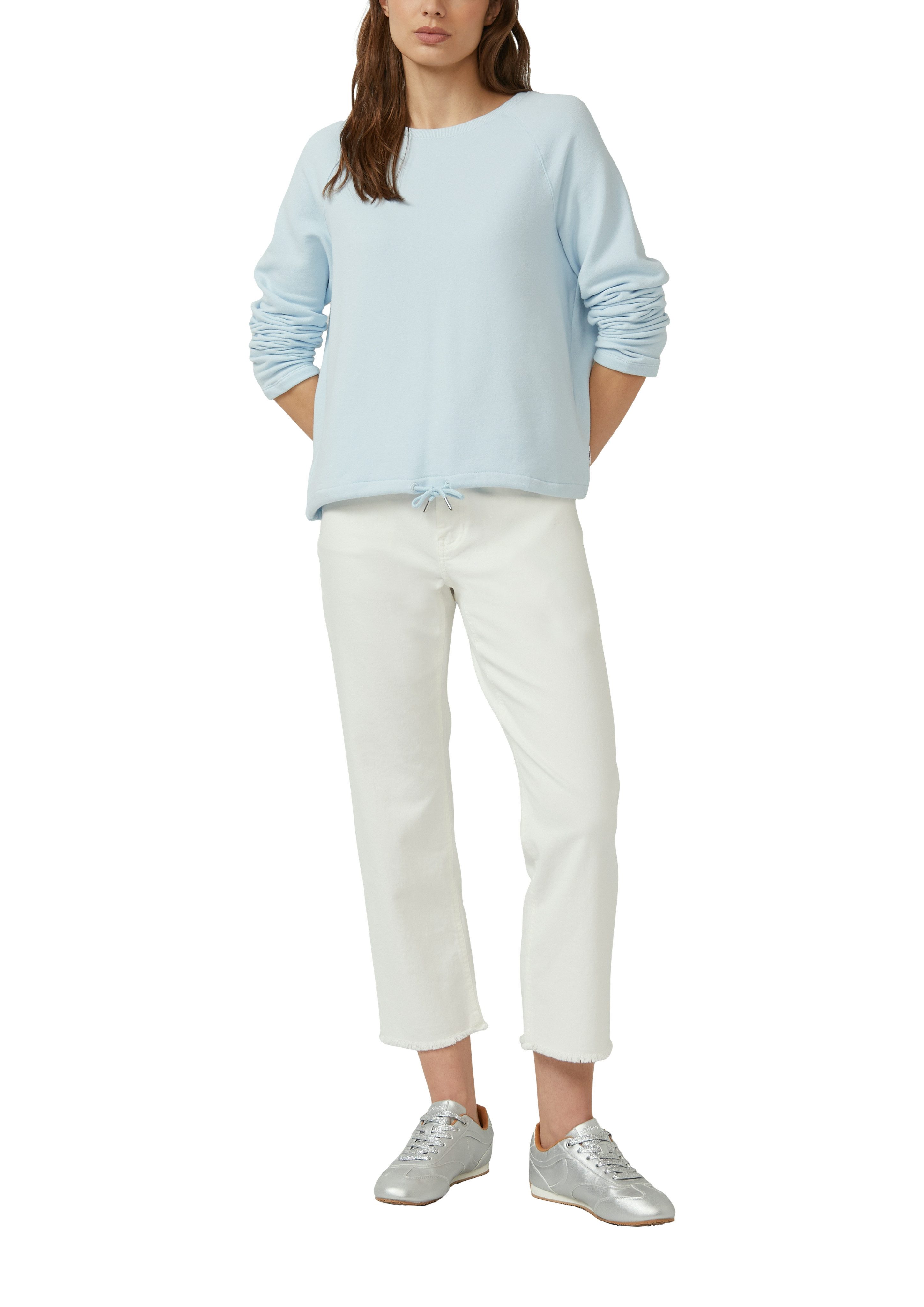 s.Oliver Sweater mit Bindeband am Saum günstig online kaufen