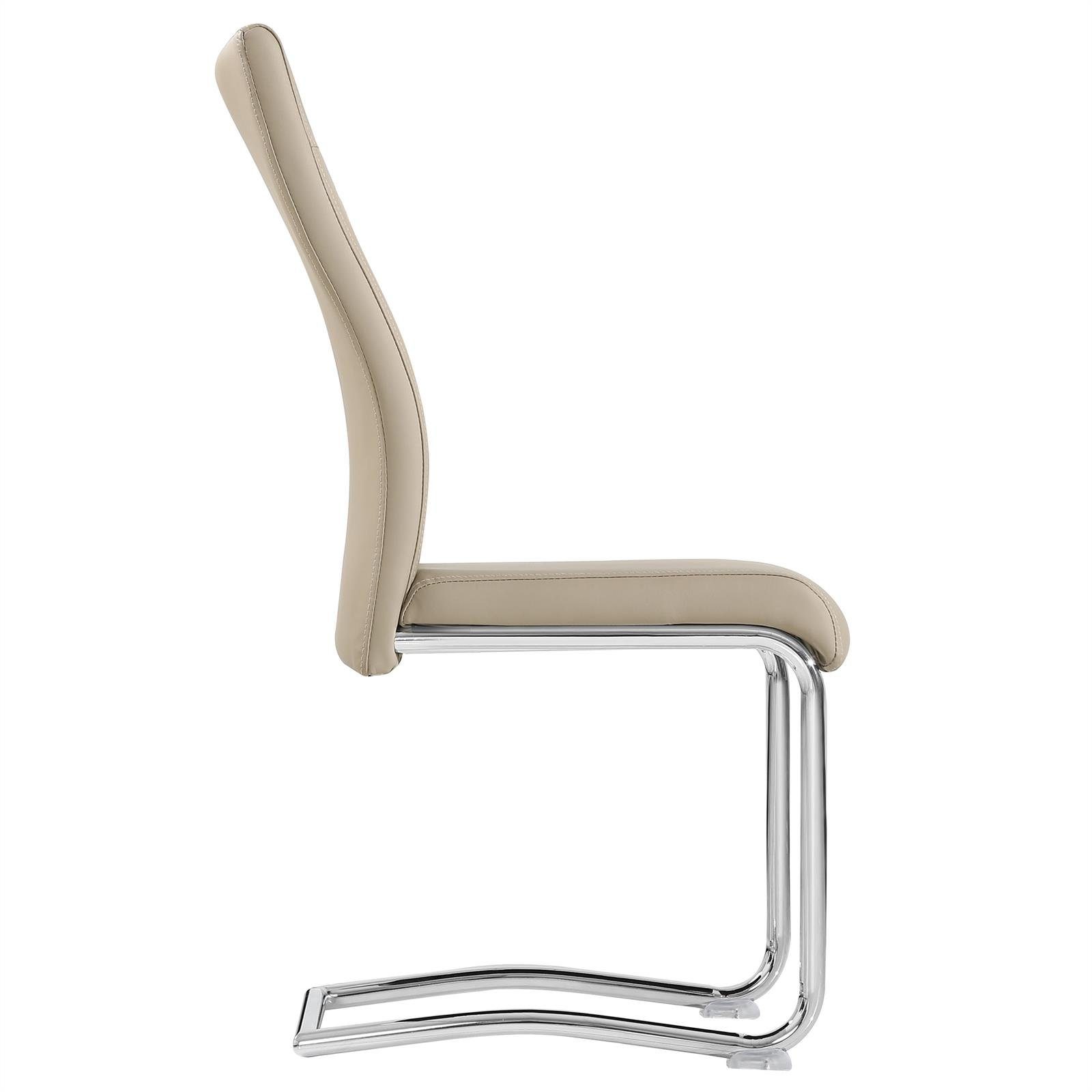 CARO-Möbel Esszimmerstuhl LOANO (4 St), Küchenstuhl Schwingstuhl 4er Set, M günstig online kaufen