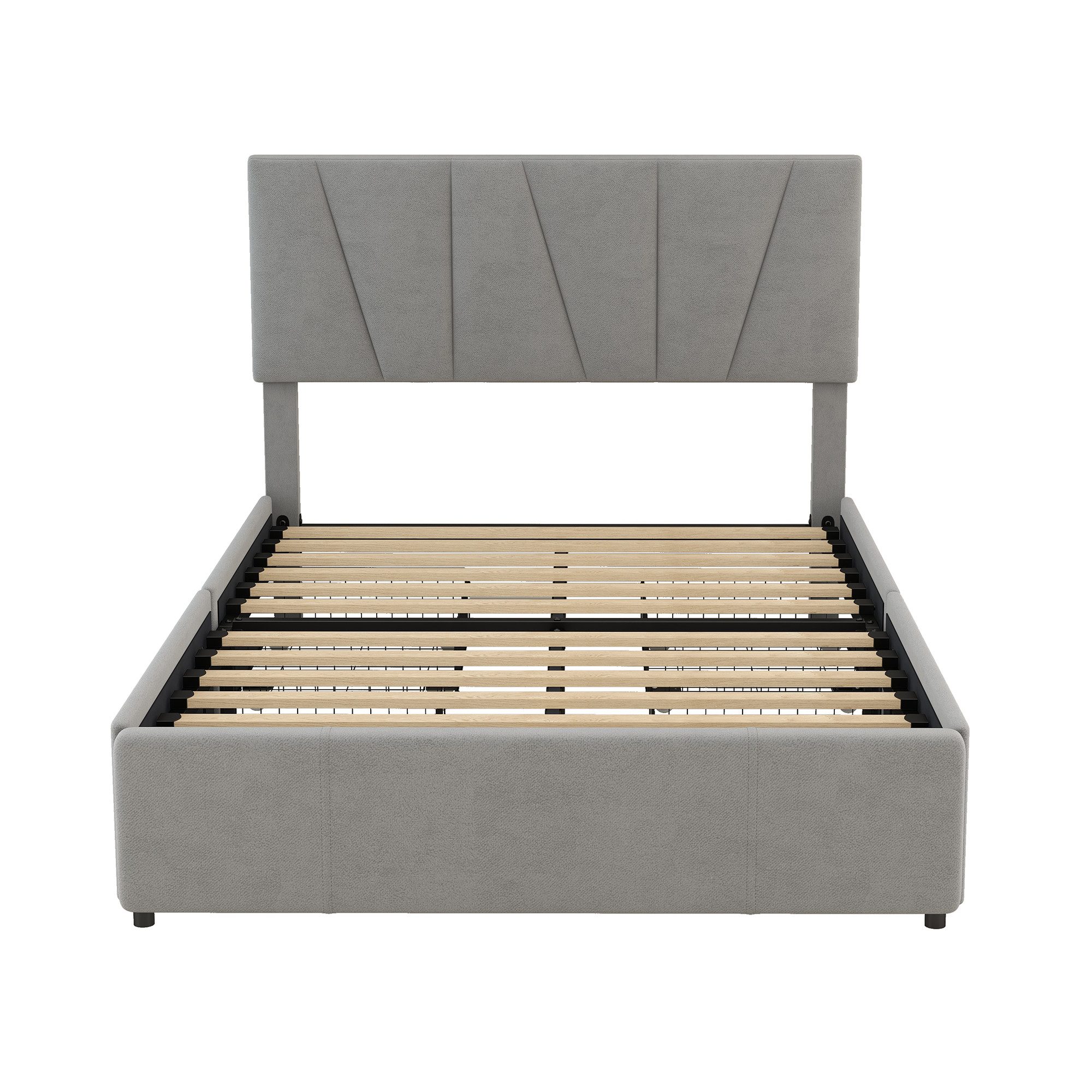 MC Star Polsterbett mit vier Schubladen auf zwei Seiten,Verstellbares Kopfteil