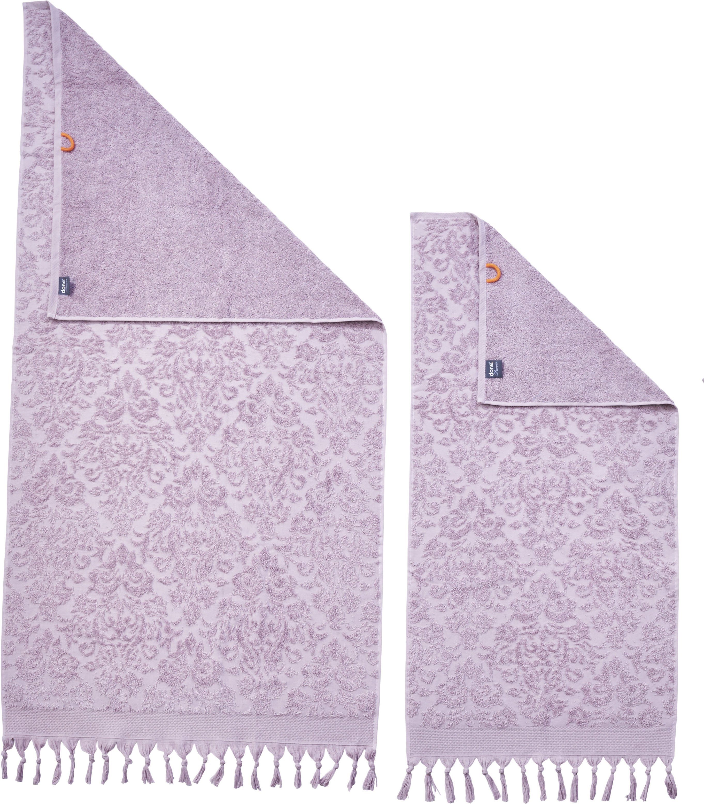 done.® Handtuch Set Provence Ornaments, Walkfrottier (Set, 3-St), Uni-Farbe günstig online kaufen