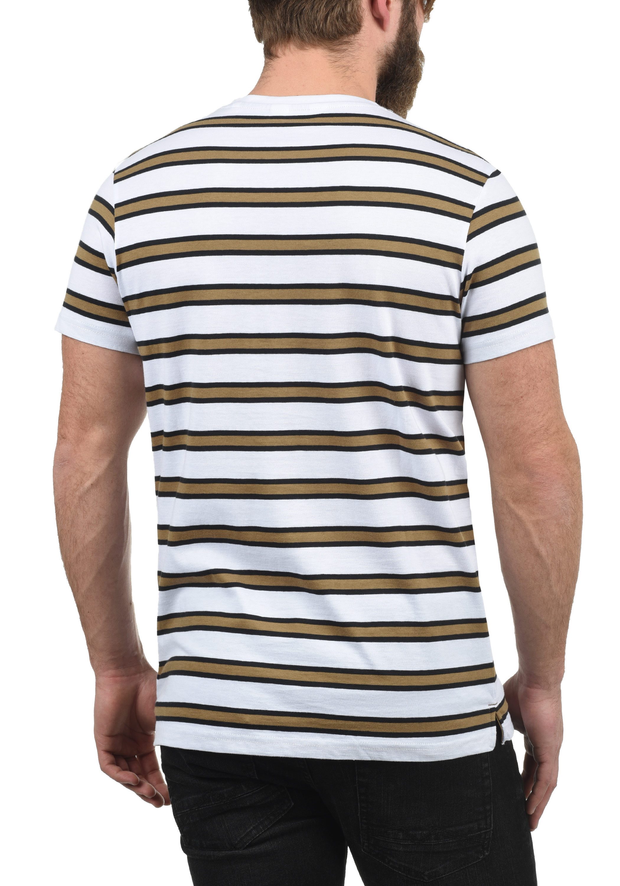!Solid Rundhalsshirt SDSalu Kurzarmshirt mit Streifen
