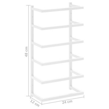 möbelando Handtuchleiter 3006850, aus Metall in Weiß. Abmessungen (LxBxH) 12x24x48 cm