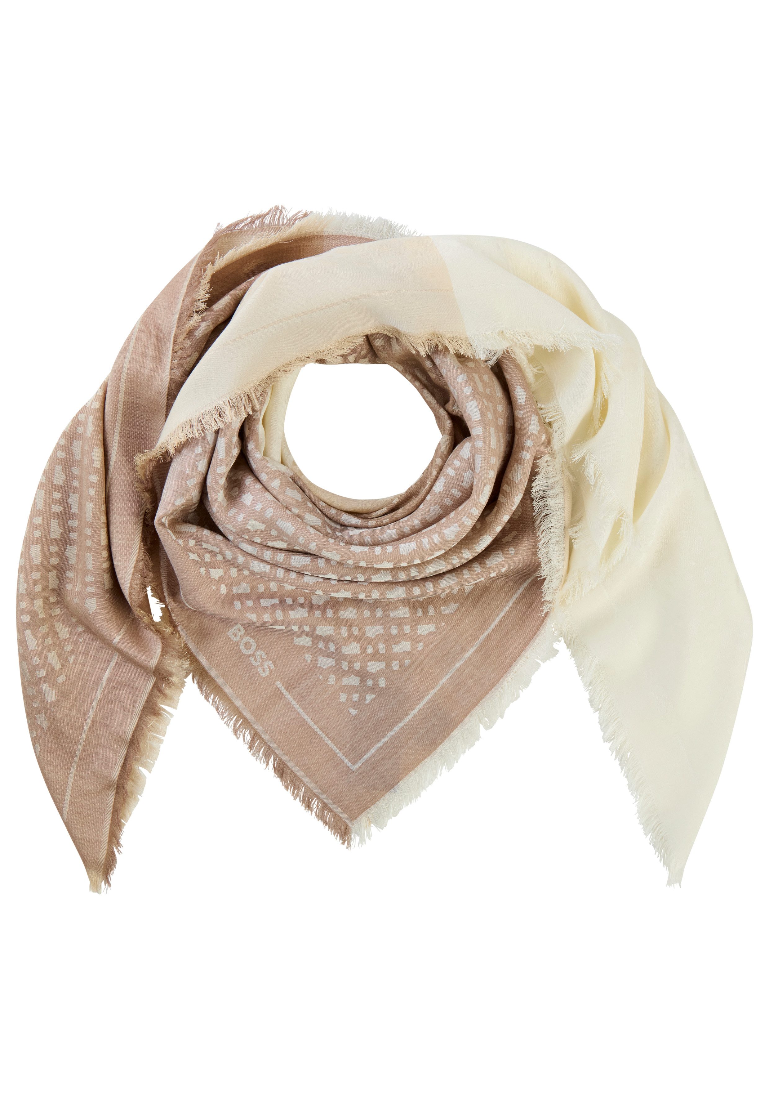 BOSS Schal Ledonia 120*120, mit Jaquardmuster günstig online kaufen