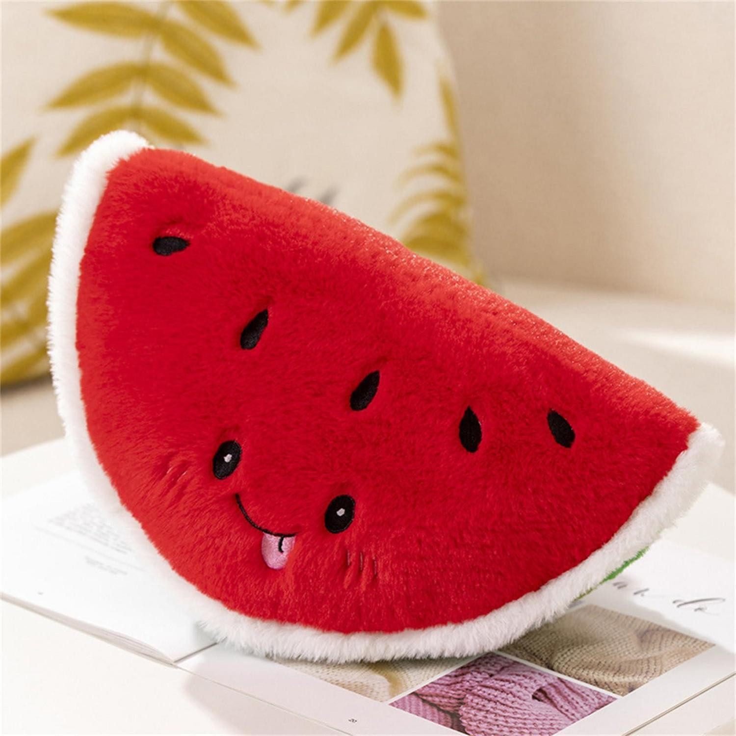 LuxusKollektion Kuscheltier Plüschtier Obst Früchte Kuschelkissen Kinder kawaii Wassermelone