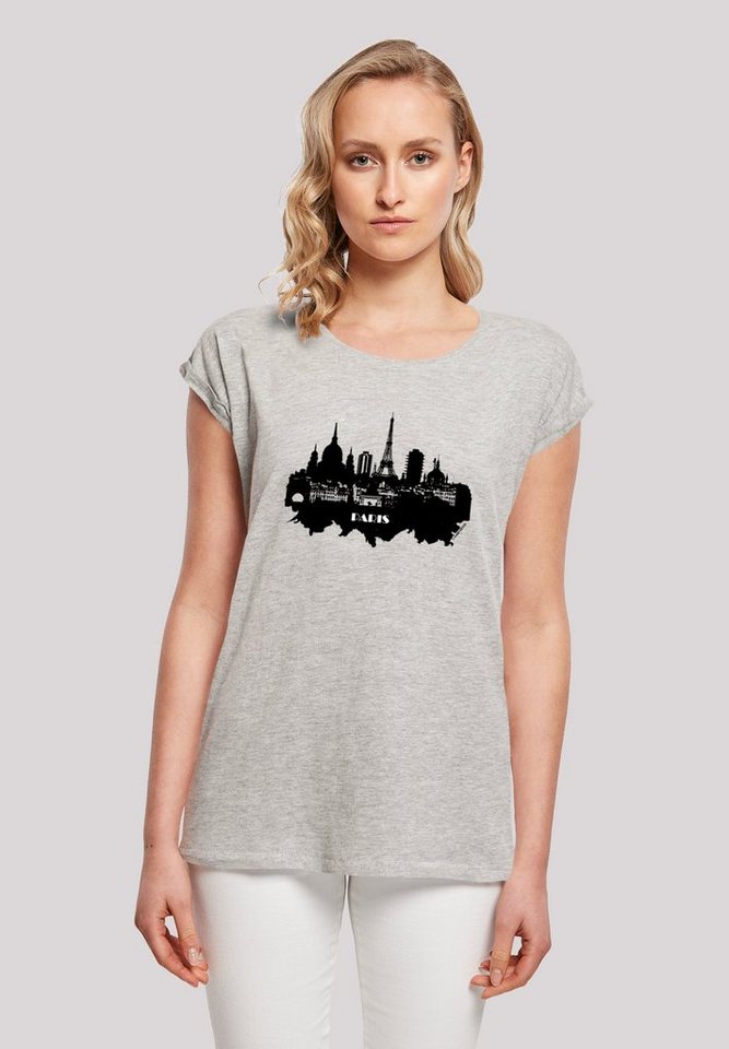 T-Shirt PARIS SHORT F4NT4STIC SKYLINE TEE SLEEVE Print