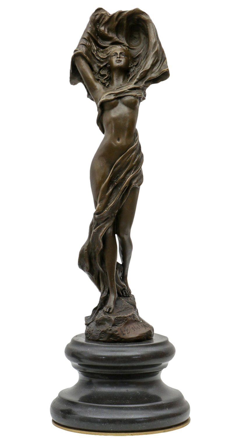 Aubaho Skulptur Bronzeskulptur nach Leonardo Bistolfi erotische Kunst Akt Figur Replik