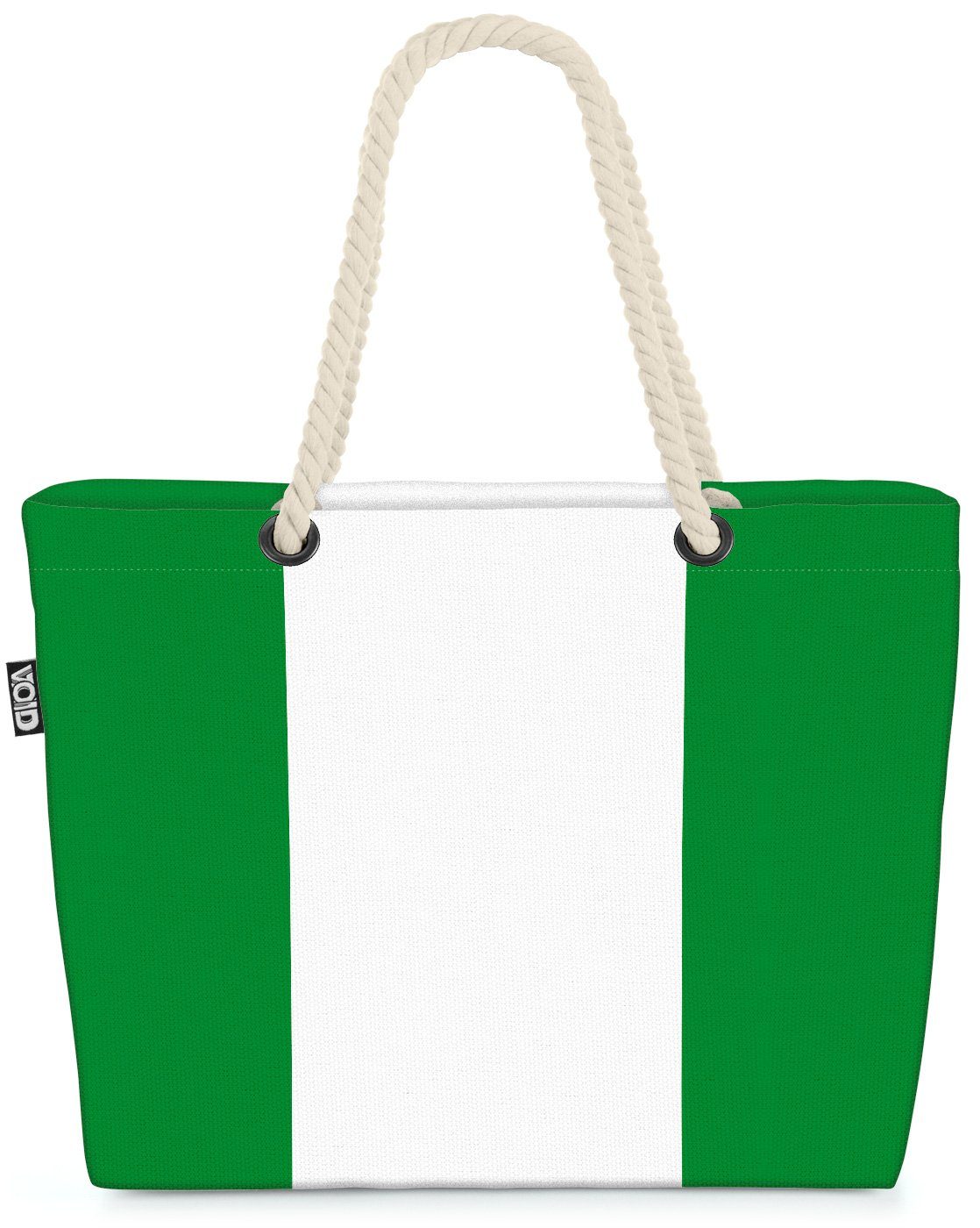 VOID Strandtasche (1-tlg), Nigeria Flagge WM Länderflagge Fahne | Strandtaschen