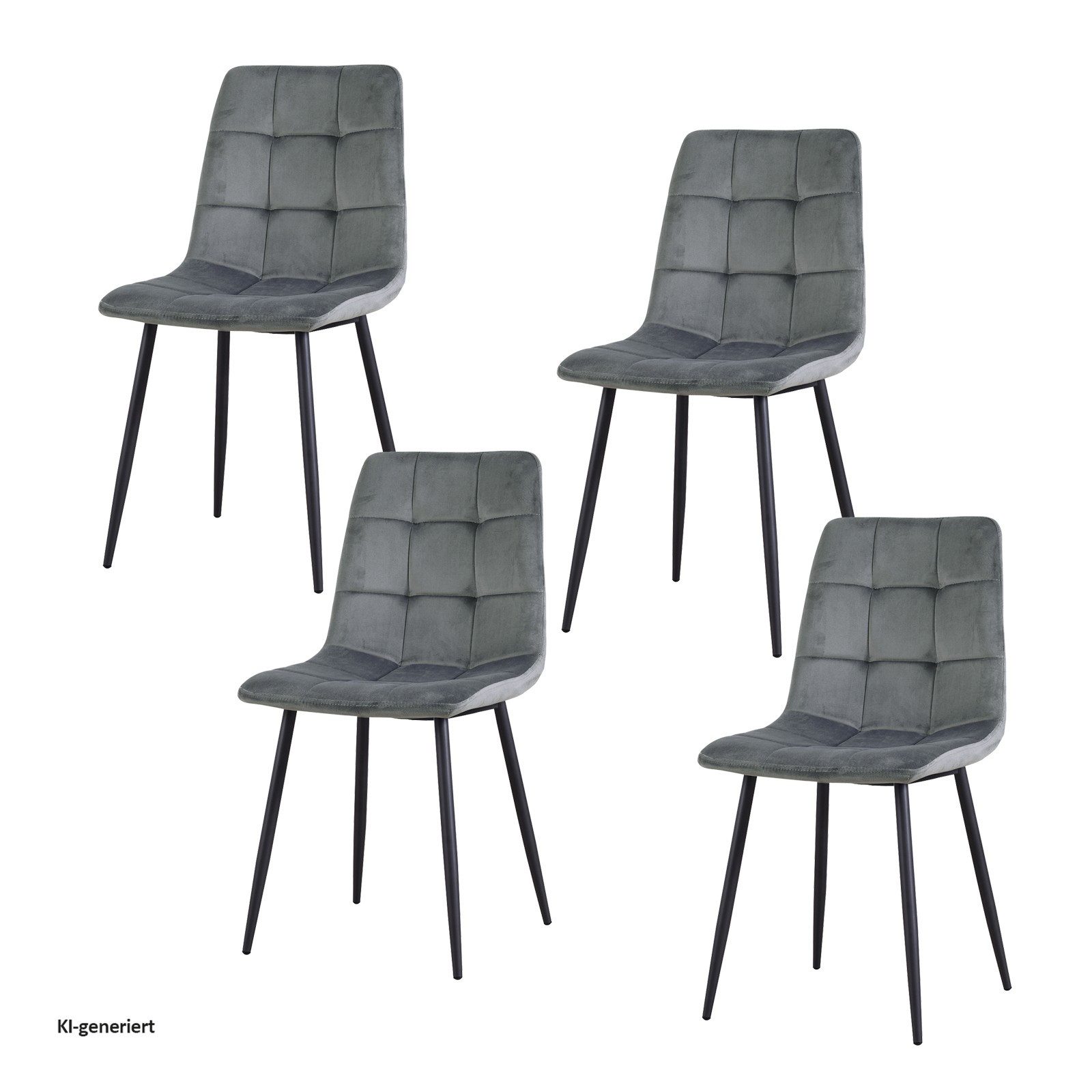 HTI-Living Esszimmerstuhl Stuhl Mesa Velvet 4er-Set (Set, 4 St), Esszimmerstuhl Samt