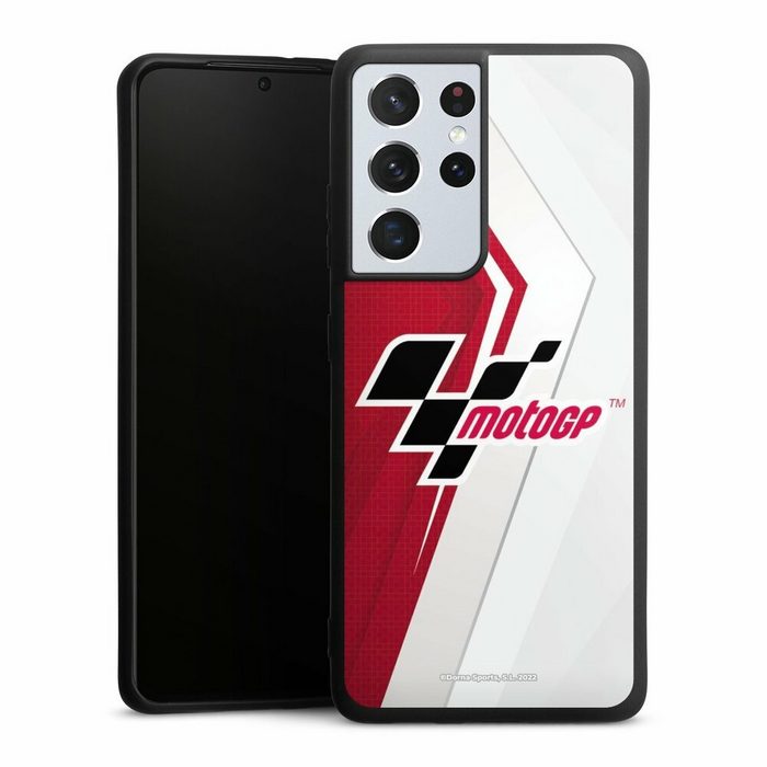DeinDesign Handyhülle MotoGP Logo Motorsport Logo Grey and Red Samsung Galaxy S21 Ultra 5G Silikon Hülle Premium Case