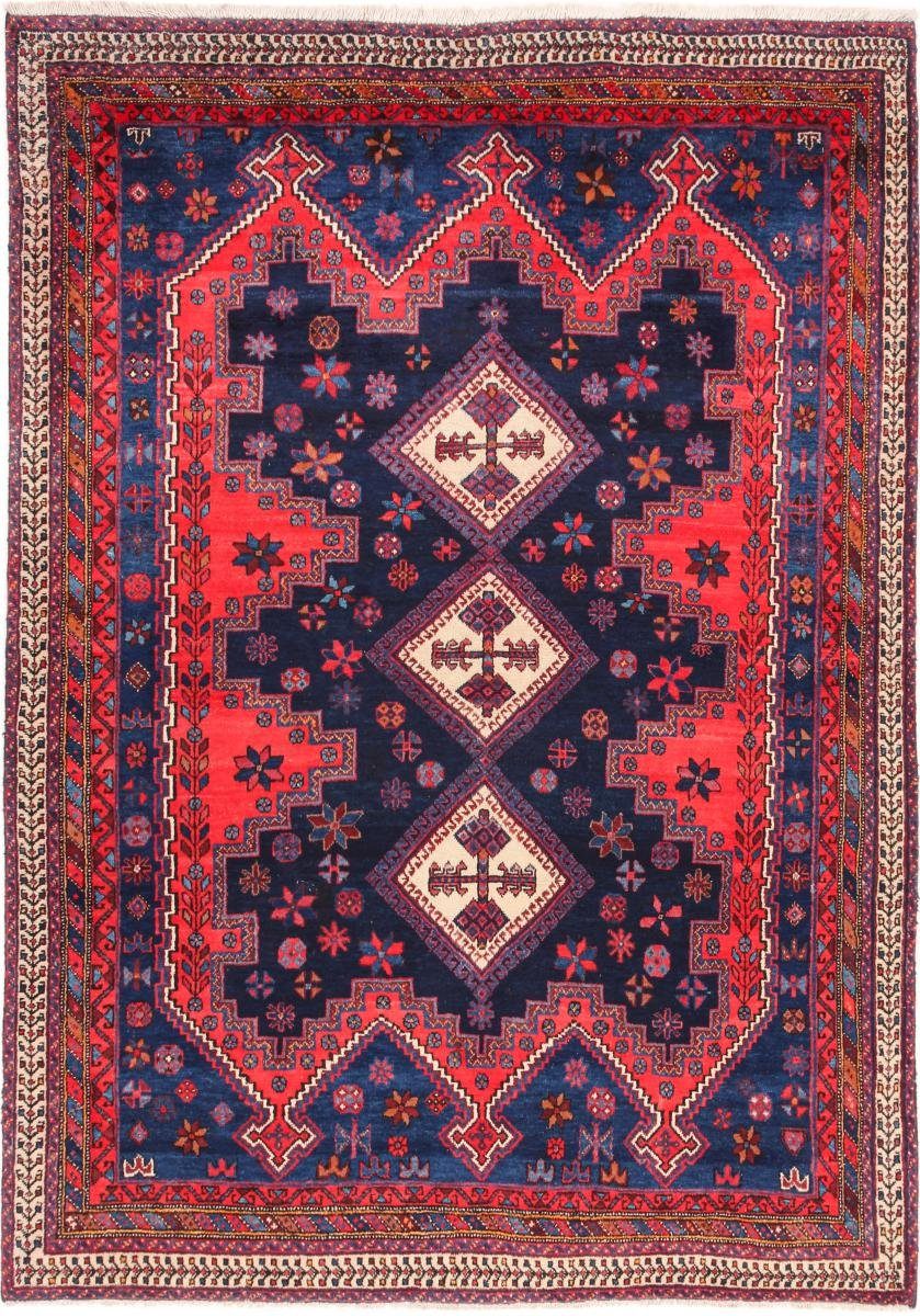 Orientteppich Shahrbabak 166x235 Handgeknüpfter Orientteppich / Perserteppich, Nain Trading, rechteckig, Höhe: 12 mm