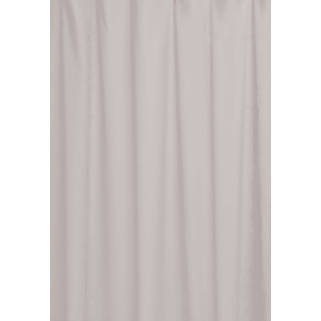 Euroshowers GmbH Duschvorhang Neutral Sandgrau 180 × 200 cm Polyester mit 12 Ringen Breite 180 cm