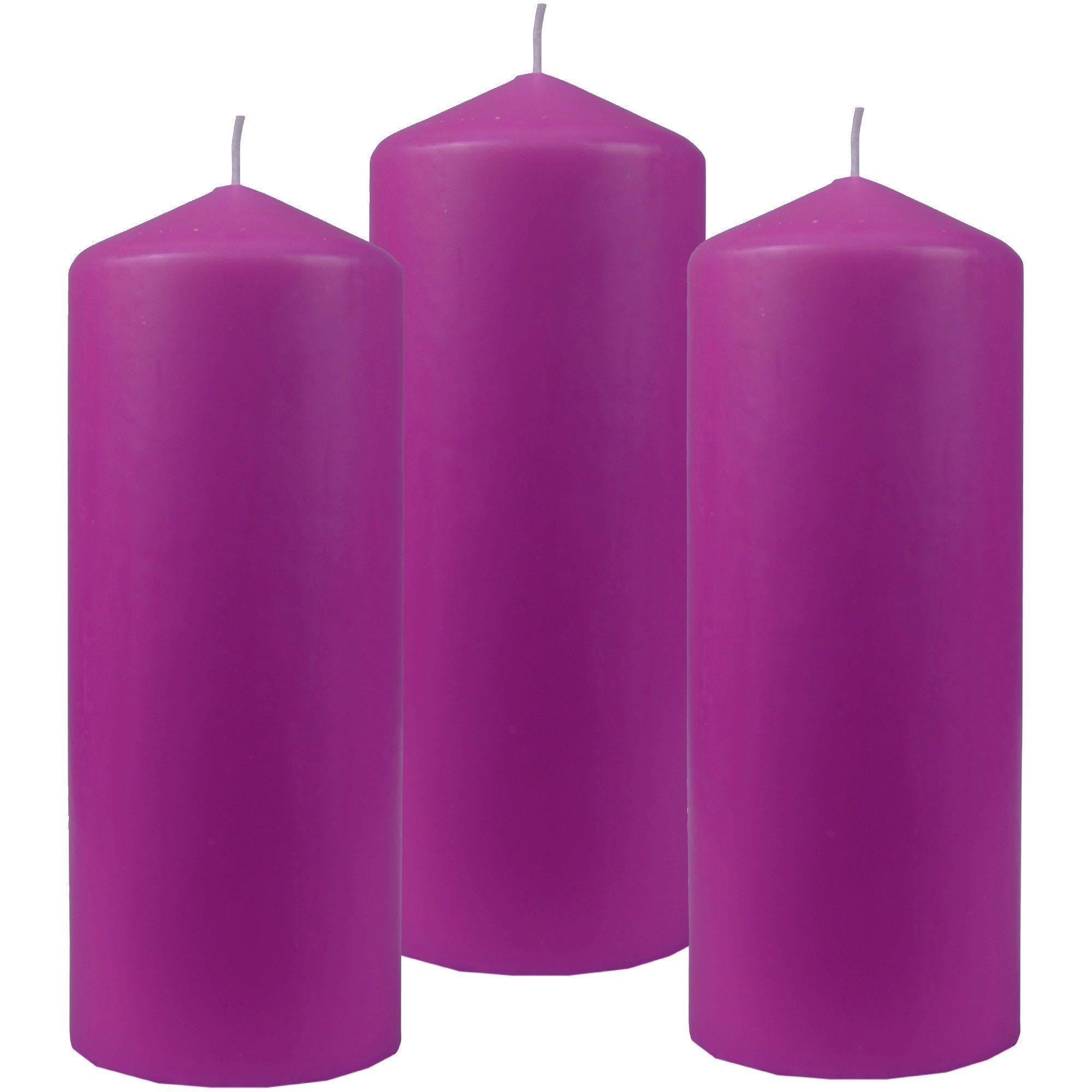 HS Candle Stumpenkerze Blockkerze (3-tlg), Wachskerzen günstig online kaufen