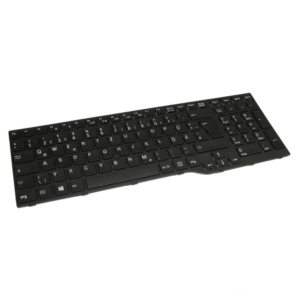 Trade-Shop Ersatz passend für Fujitsu CP670825-04 CP690609-01 CP691002-XX Tastatur (Tastenbelegung: Deutsch, QWERTZ / Farbe: Schwarz mit Trackpoint)