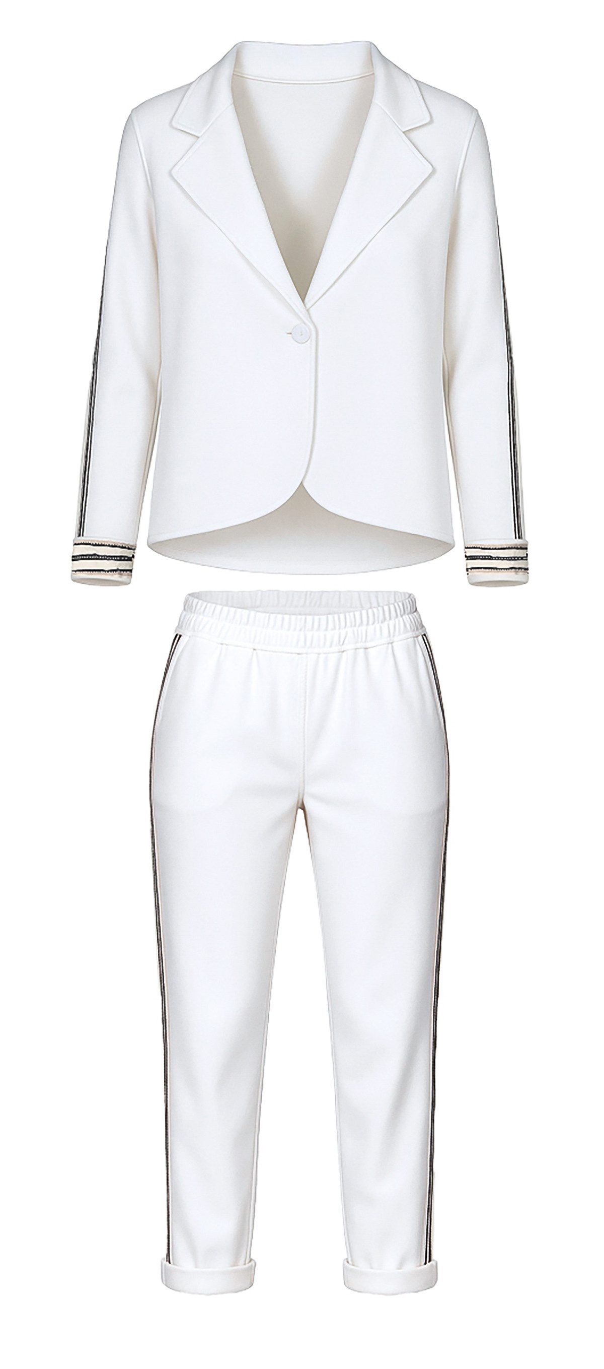 simaranda Jogginganzug Damen Jogginganzug 36-40 Weiß günstig online kaufen