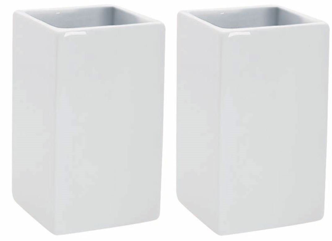spirella Zahnputzbecher QUADRO, (Spar-Set, 2-St), ** günstig online kaufen