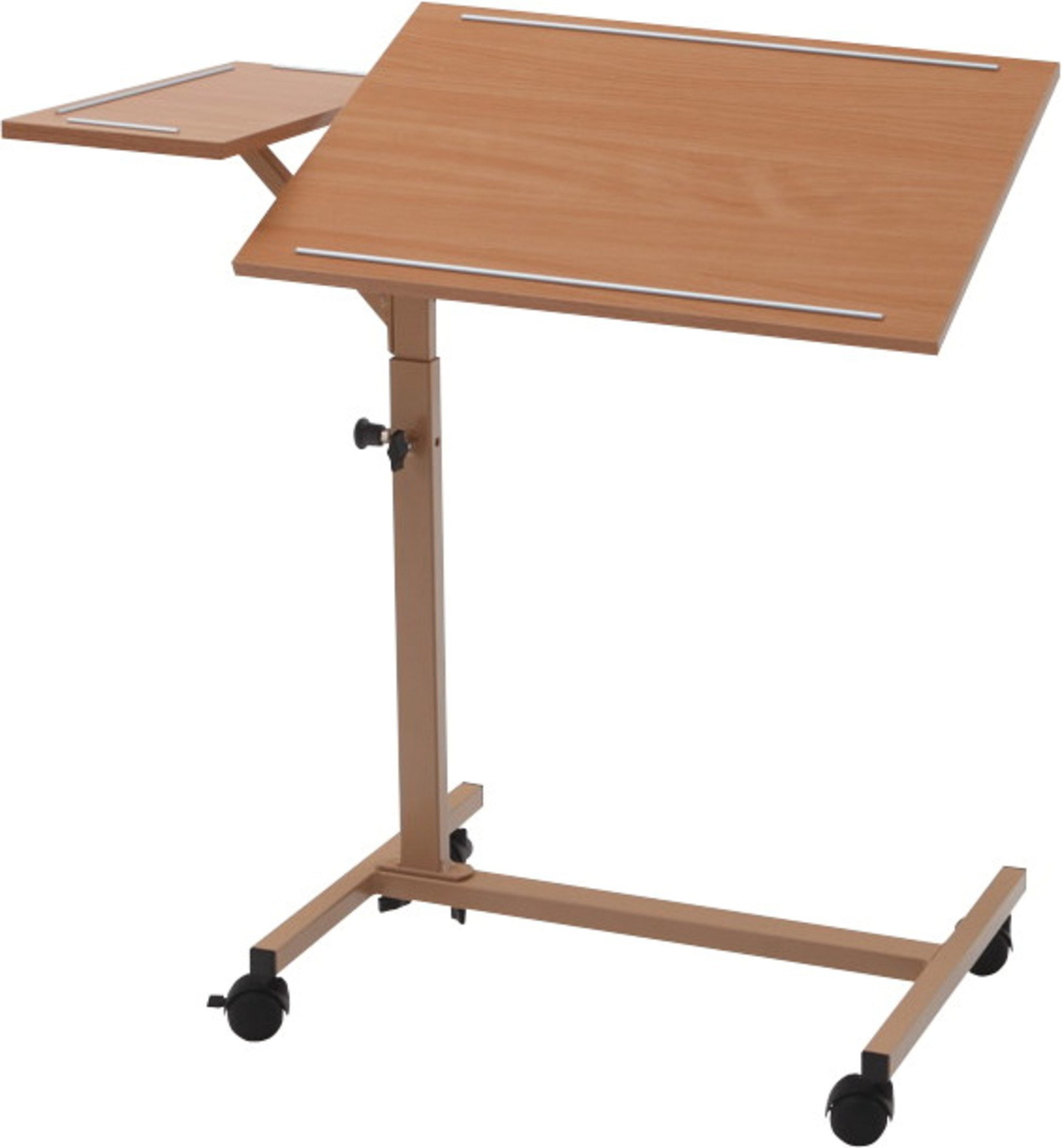 Burmeier Beistelltisch Duo (Komplettset, Festellbare Rollen), Höhenverstellbar, Schwenkbar, Mobil