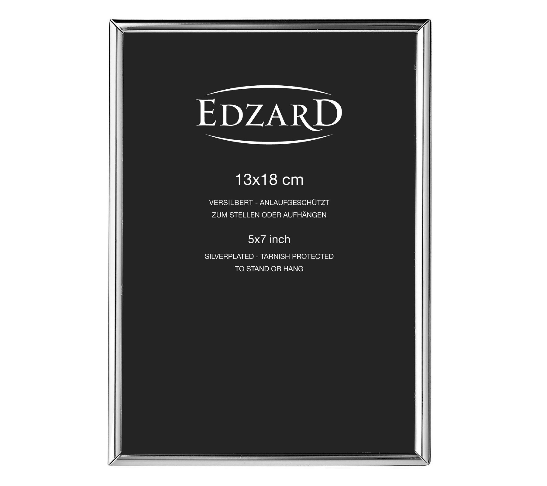 EDZARD Bilderrahmen Genua, versilbert und anlaufgeschützt, für 13x18 cm Fot günstig online kaufen