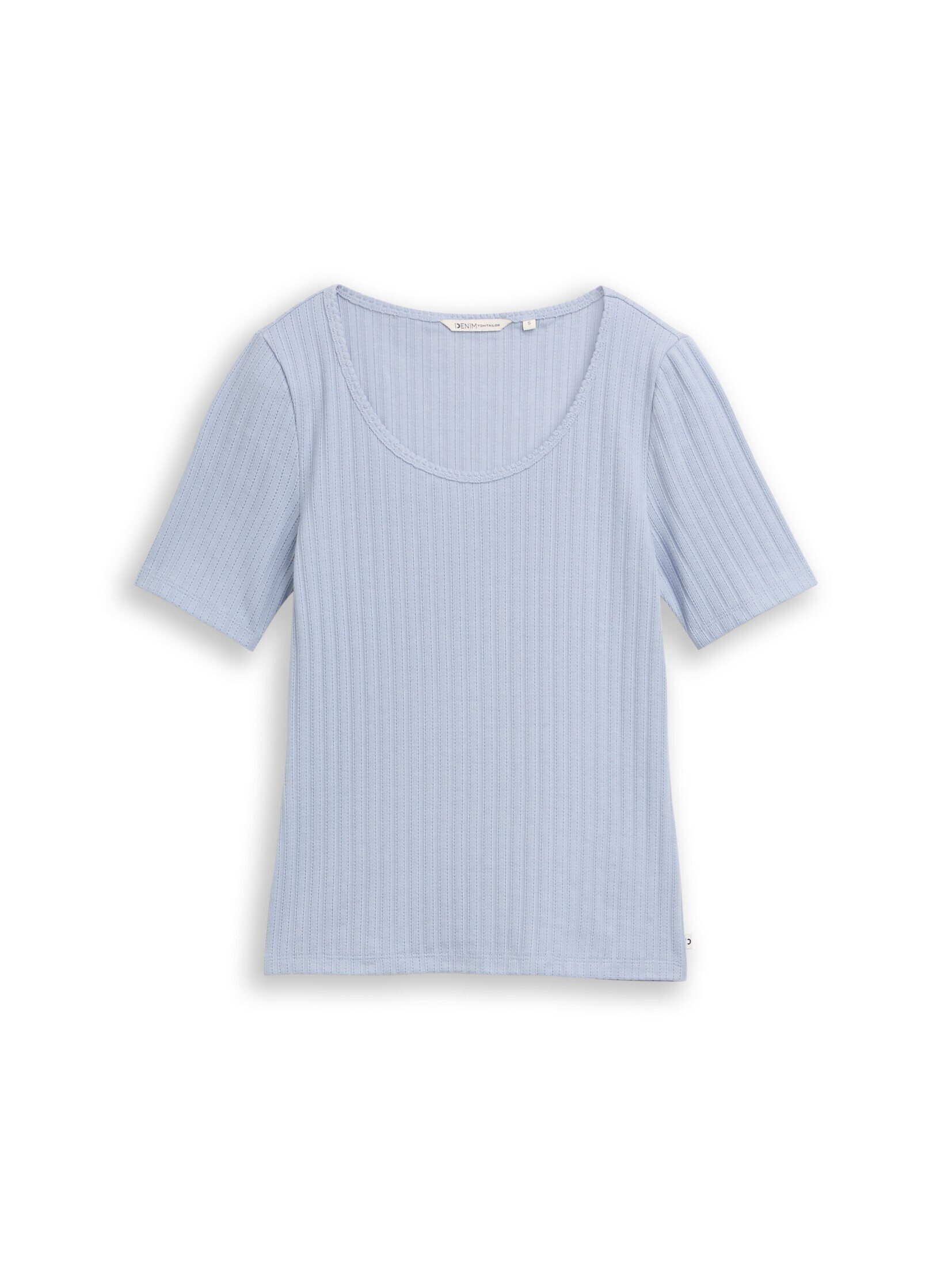 TOM TAILOR Denim T-Shirt T-Shirt Slim Fit Pointelle T-Shirt