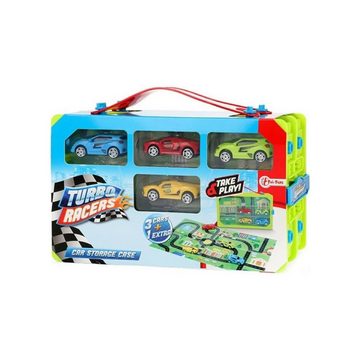 Toi-Toys Spielzeug-Auto Turbo Racers Sammelkoffer mit 4 Rallye Autos