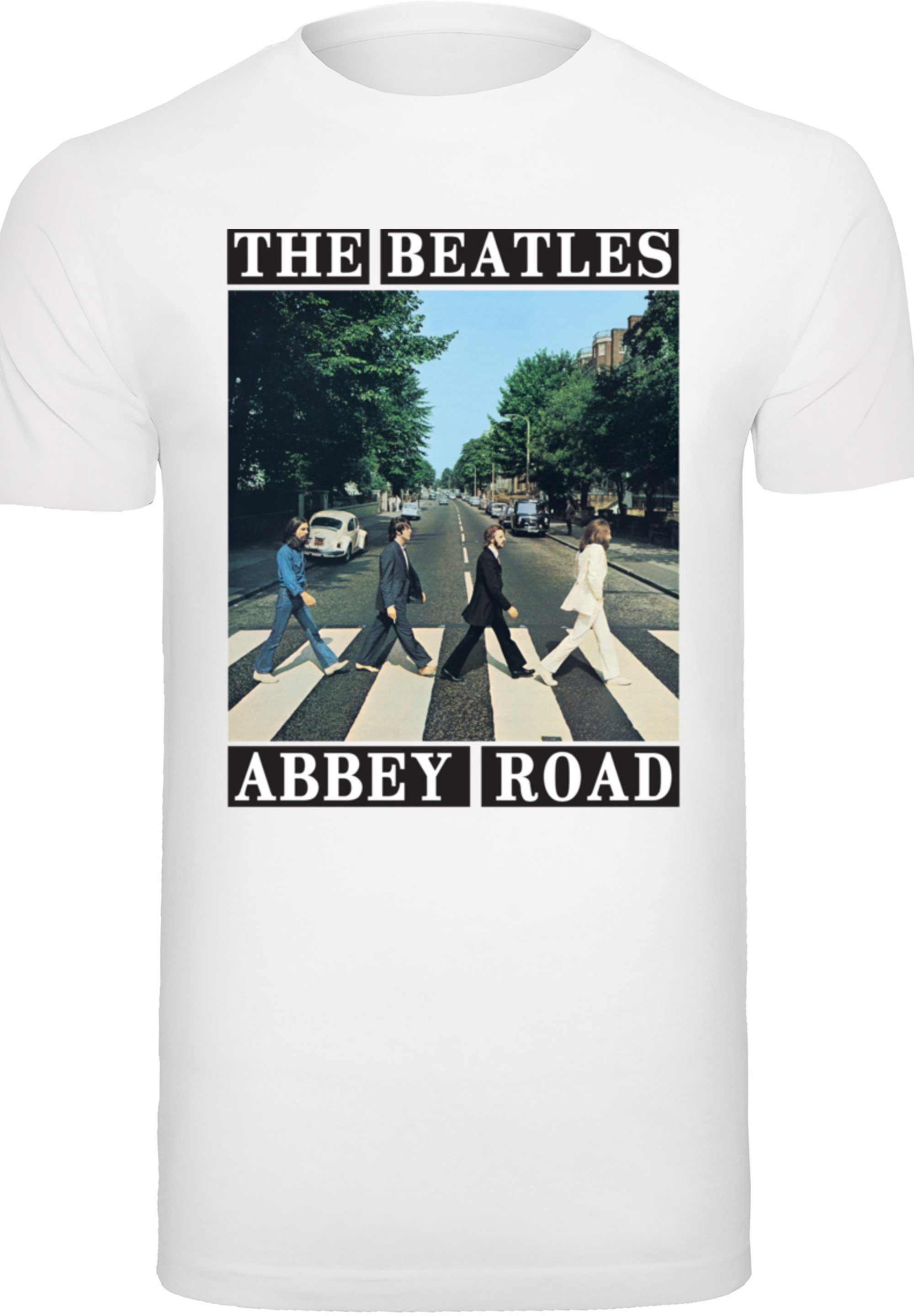 T-Shirt Road Print weiß Band F4NT4STIC The Abbey Beatles