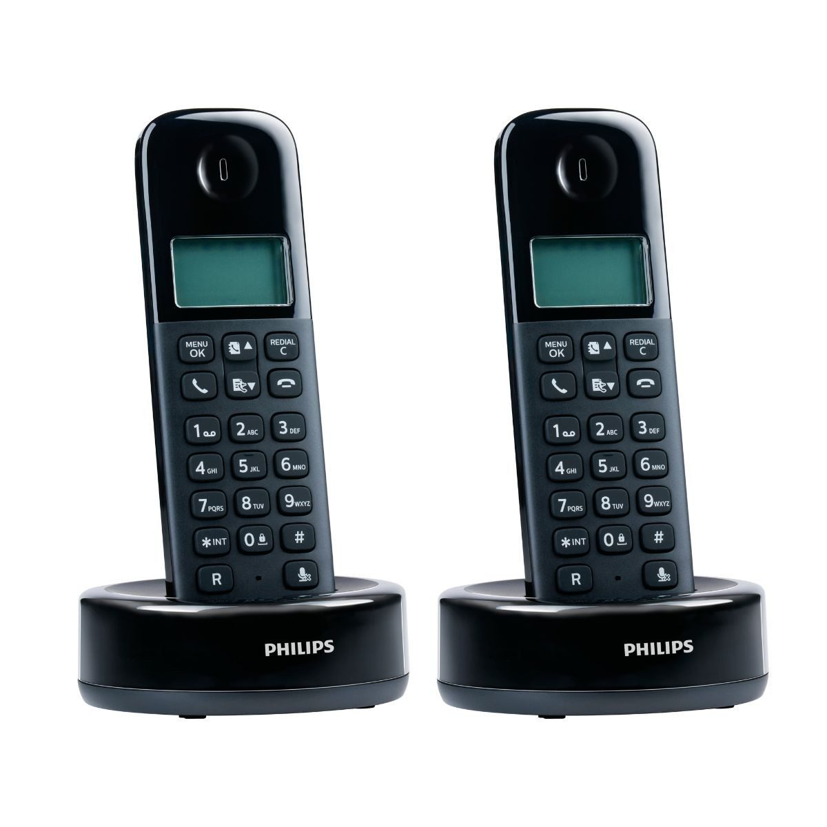 Philips Philips D160 Schnurlos Telefon Duo - Telefon Festnetz Schnurloses DECT-Telefon