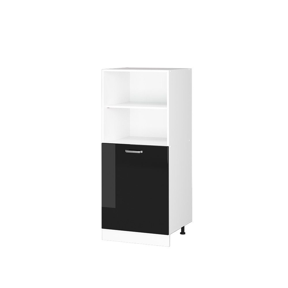 Vicco Herdumbauschrank R-Line, Schwarz Hochglanz/Weiß, 60 günstig online kaufen