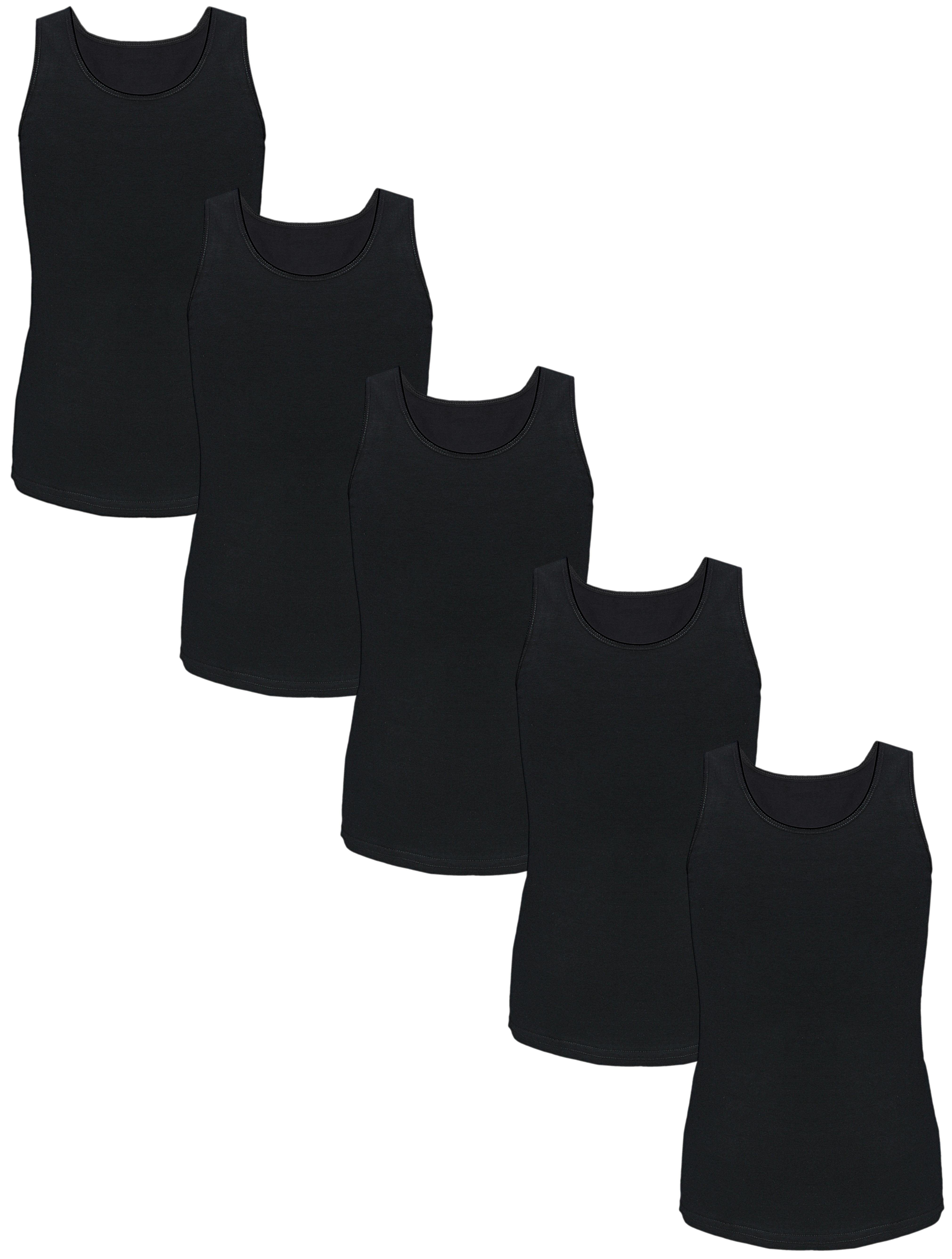 TupTam Unterhemd TupTam Mädchen Baumwolle Unterhemd 5er Pack Tank Top Ärmellos Kinder