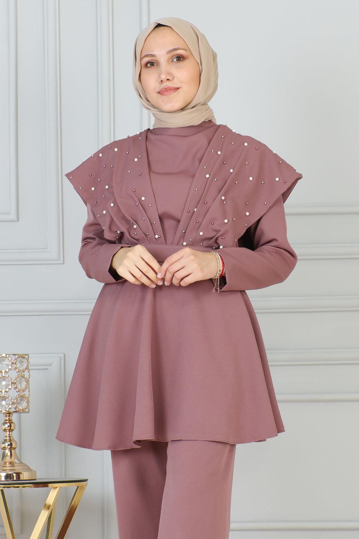 MODAMİHRAM Blusentop Inci Detailliertes Set günstig online kaufen