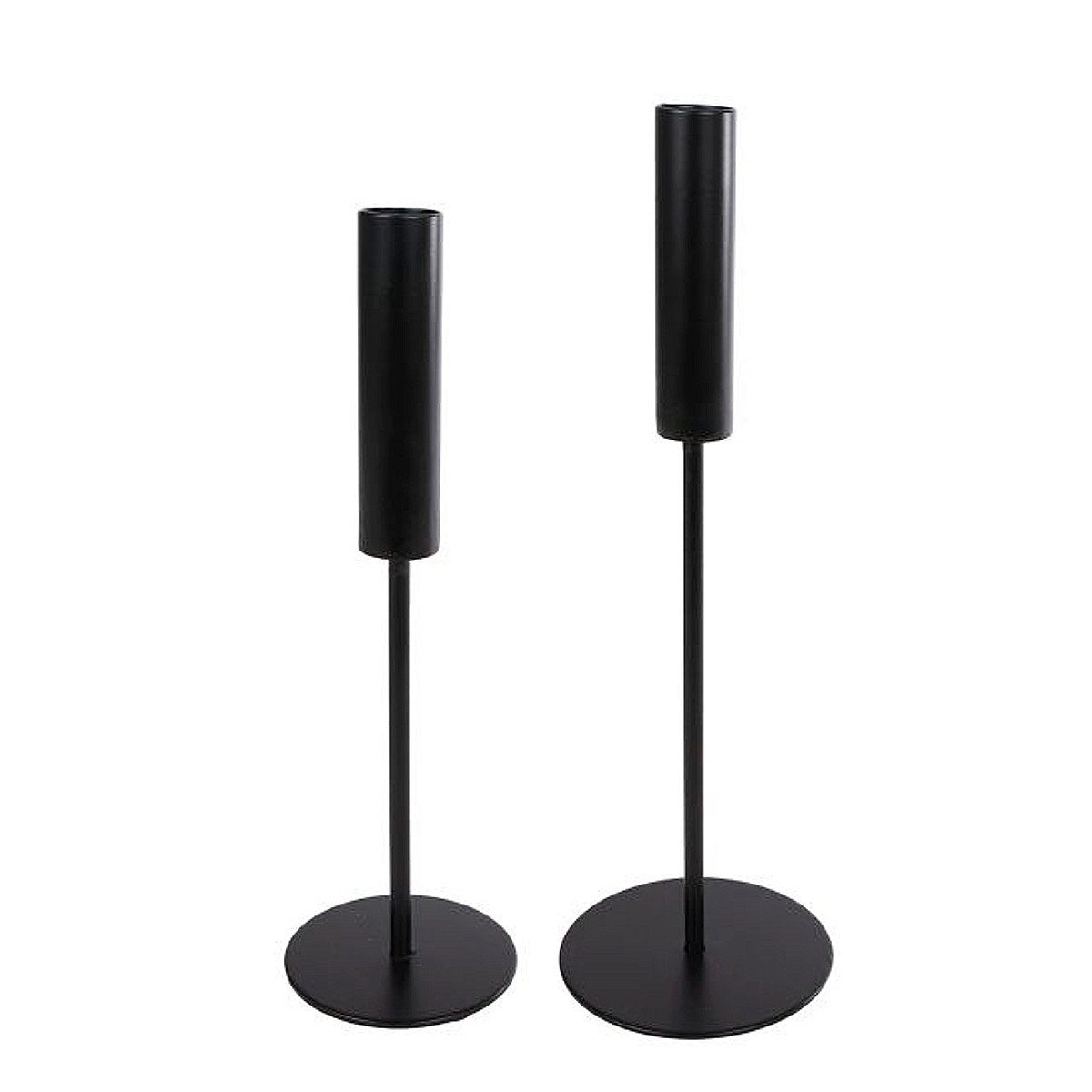 Macosa Home Kerzenständer 2er Set Schwarz günstig online kaufen