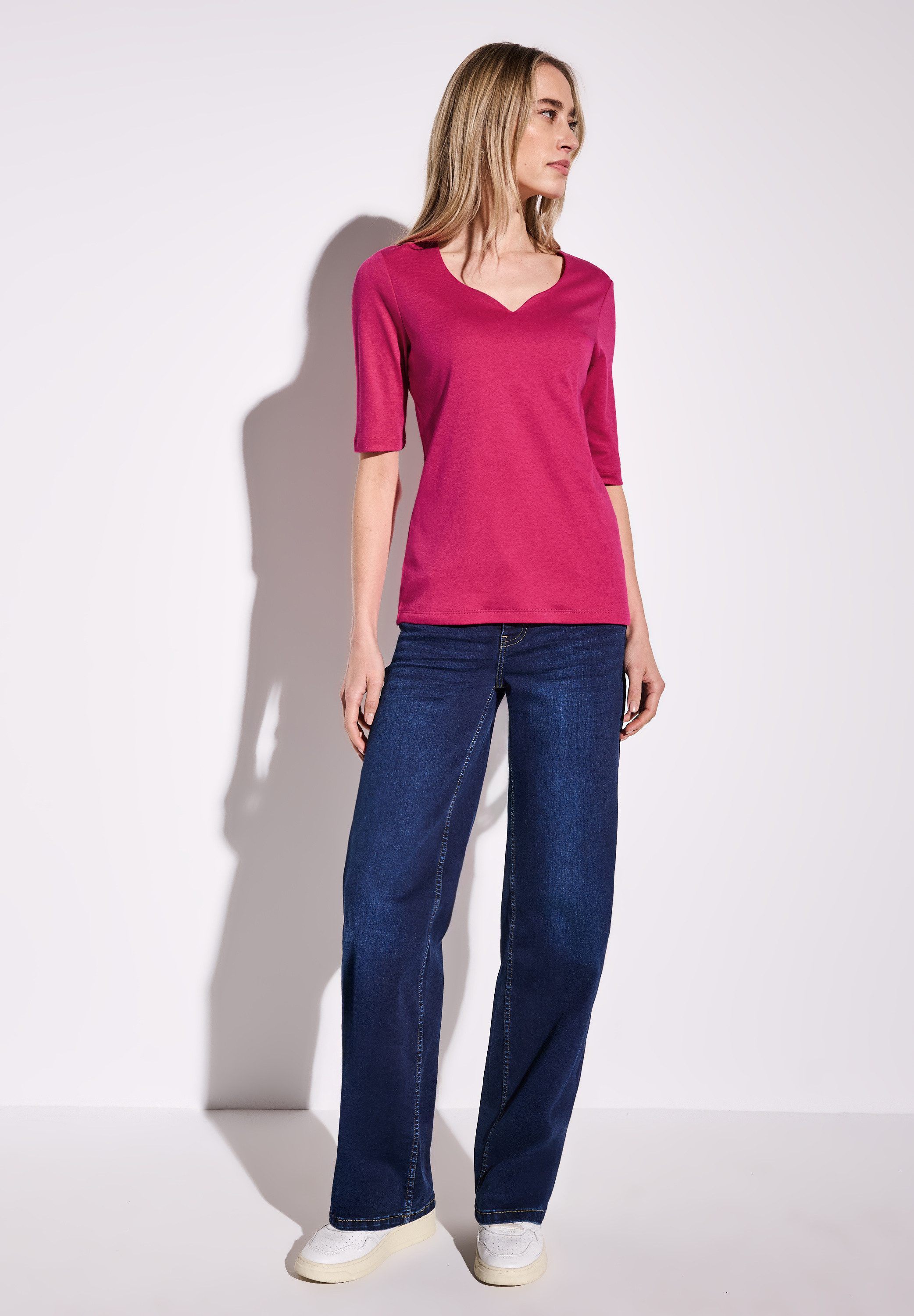 STREET ONE T-Shirt im soften Baumwoll-Mix