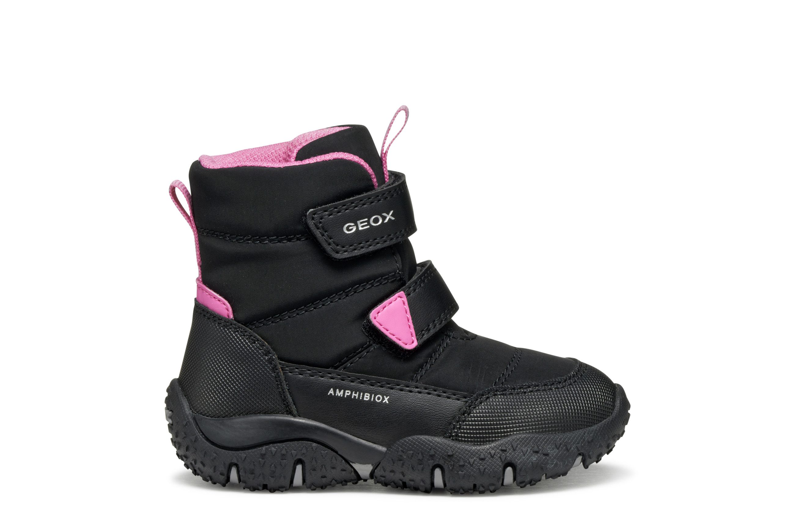 Geox B BALTIC GIRL B ABX Winterboots Klettstiefel, Snowboots mit Warmfutter, Größenschablone zum Download