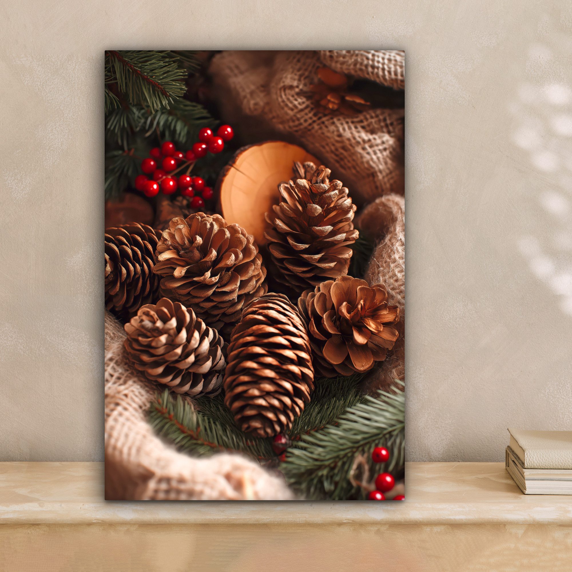 OneMillionCanvasses® Leinwandbild Tannenzapfen - Baum - günstig online kaufen