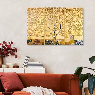 Posterlounge Acrylglasbild Gustav Klimt, Der Lebensbaum, Wohnzimmer Malerei