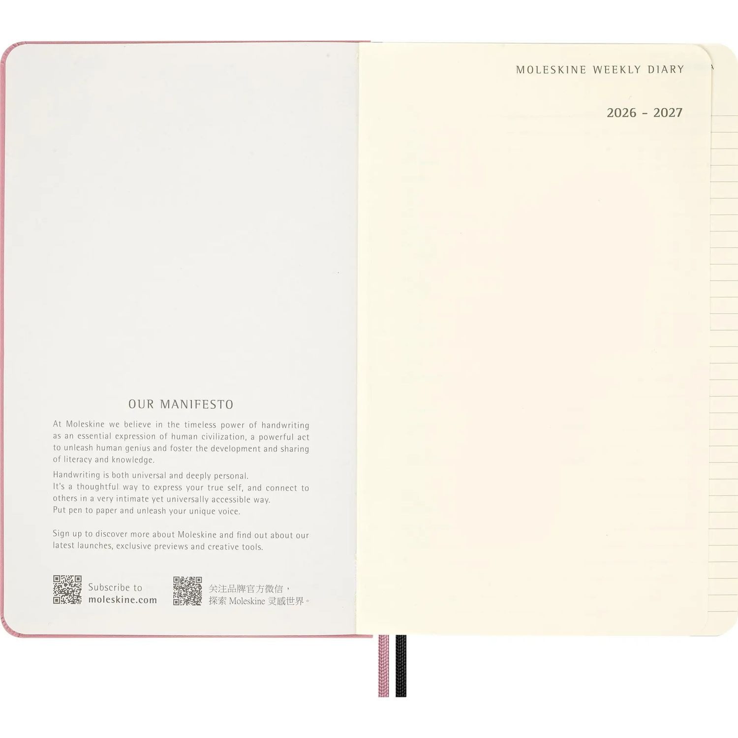 MOLESKINE Taschenkalender Moleskine X Blackpink 18 Monate Wochen-NotizKalender limitierte...