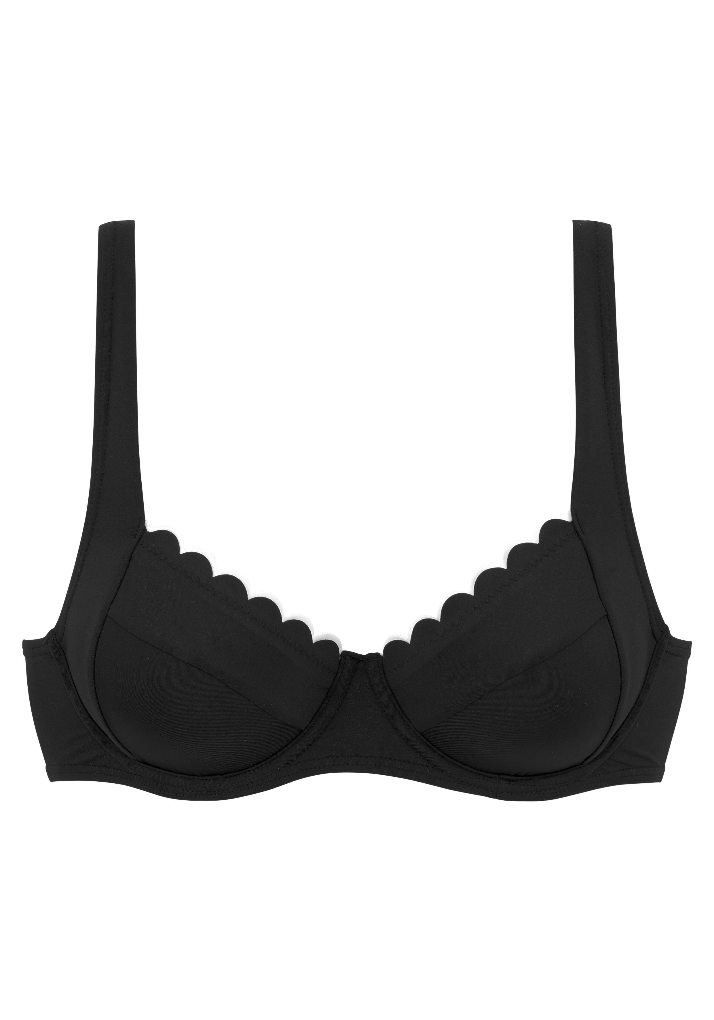 LASCANA Bügel-Bikini-Top Camilla, mit kontrastfarbenem Detail günstig online kaufen