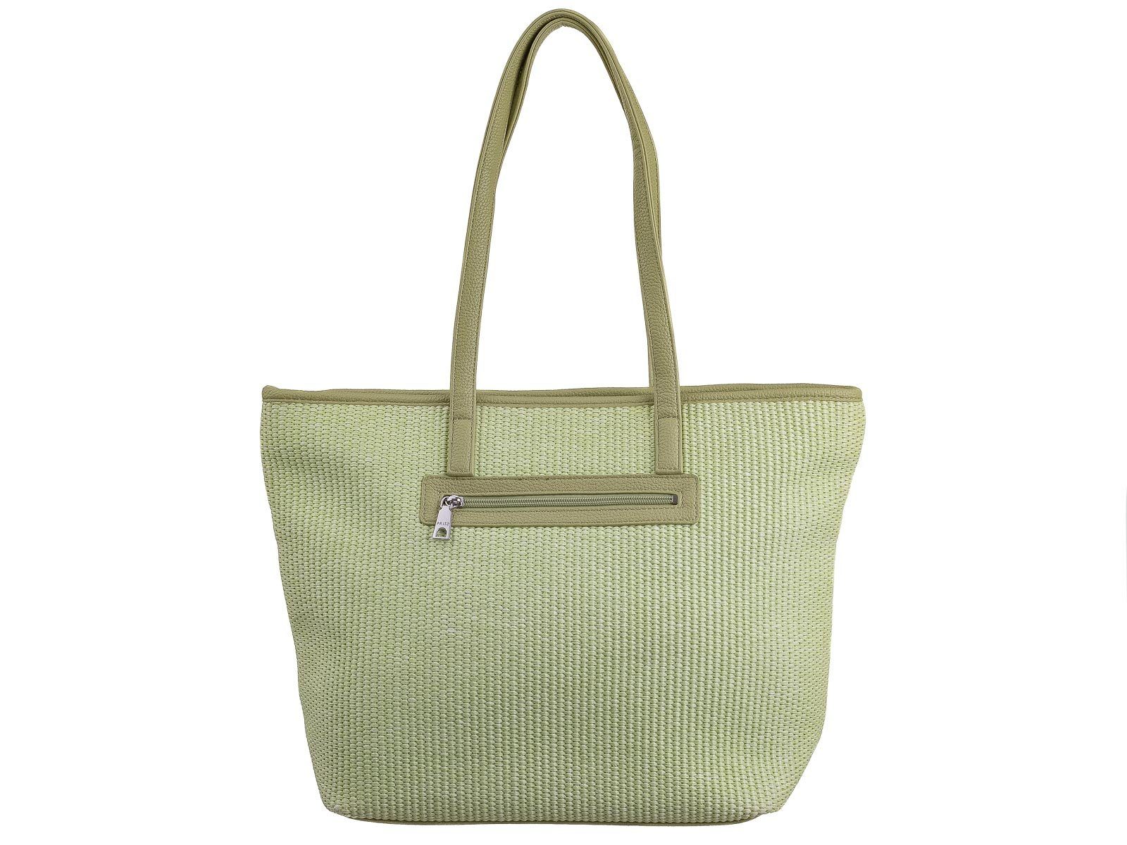 Prato Handtasche LM Joyce Shopper XL Handtasche (1-tlg), Stroh-Look