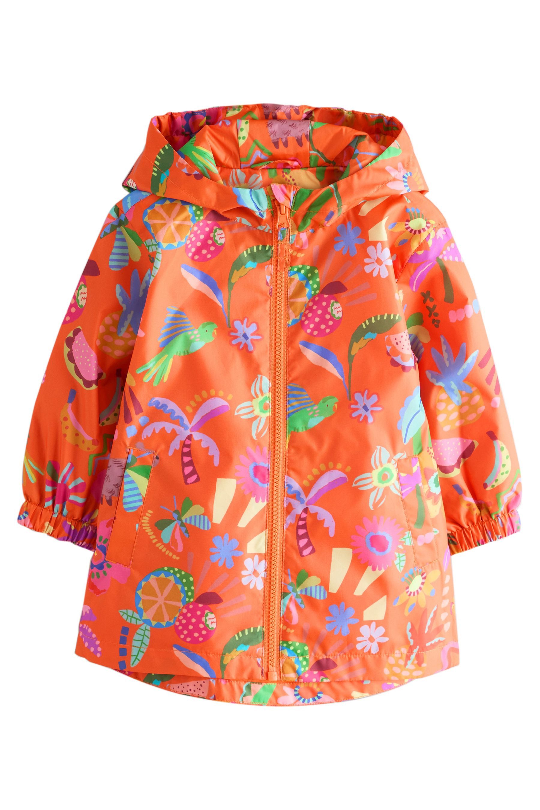 Next Regenjacke Spritzwasserabweisende Regenjacke mit Print (1-St)